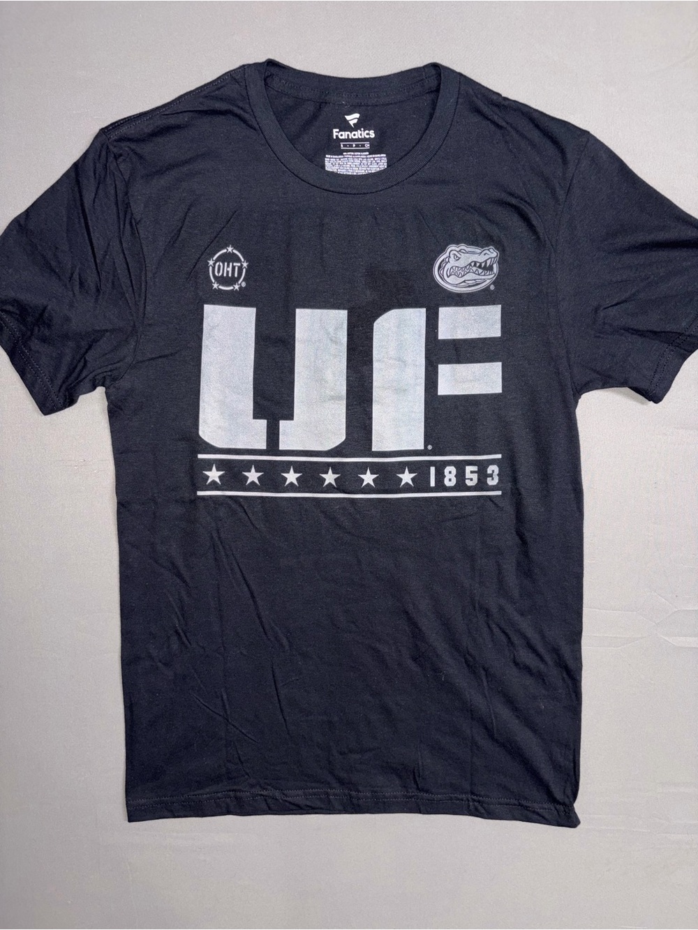 Fanatics Black UF Graphic Short Sleeve Tee with Gray Accents
